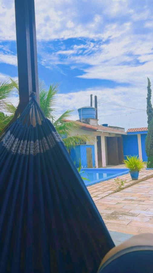 Lugar Encantador E Aconchegante, Com Piscina กัวรูจา ภายนอก รูปภาพ