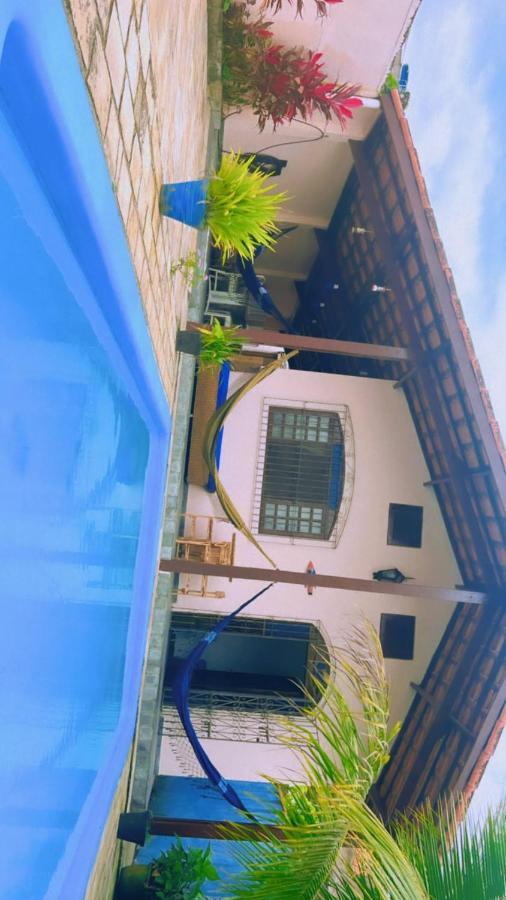 Lugar Encantador E Aconchegante, Com Piscina กัวรูจา ภายนอก รูปภาพ